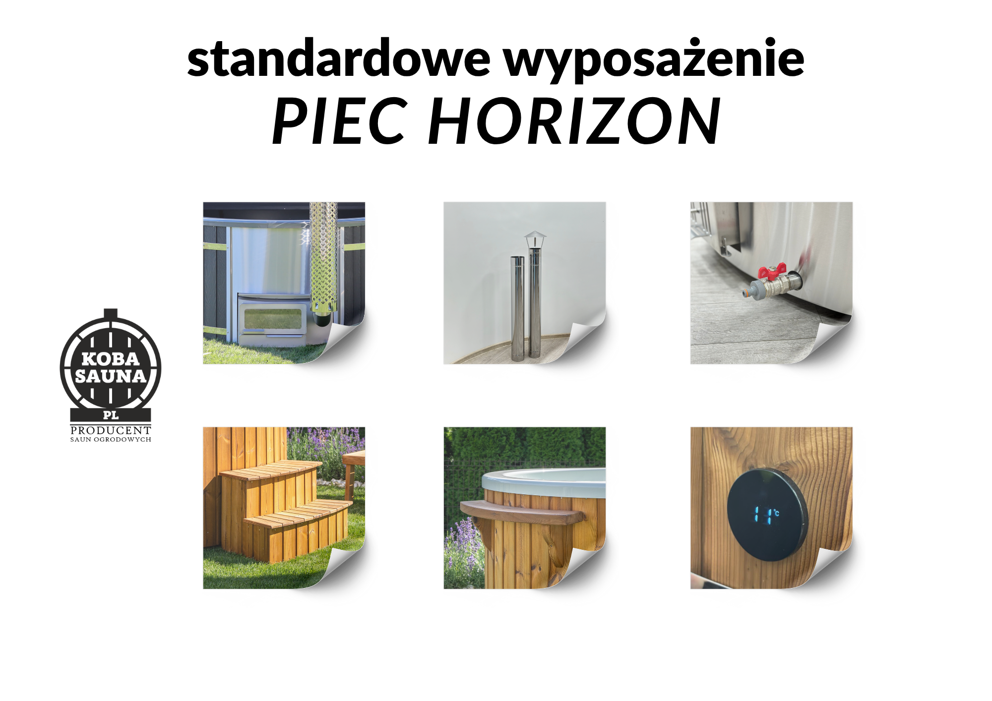 Balia ogrodowa DELUXE  z włókna szklanego piec zintegrowany HORIZON na drewno standard_horizon