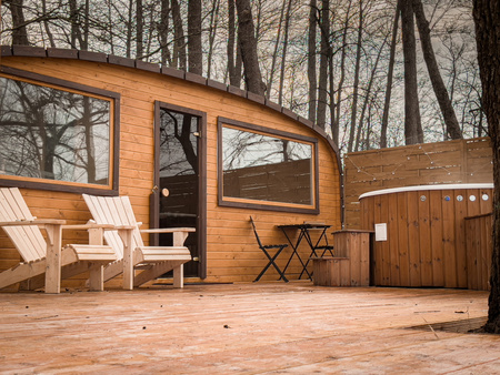 KOBA Strefa SPA XL – zestaw premium z sauną kwadro-owalną i balią deluxe