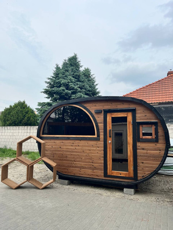Drewutnia ogrodowa KOBA HEXAGON z termodrewna