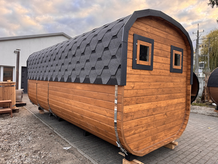 DUŻA Sauna KOBA Kwadro 5m - 2 pomieszczenia, boczne wejście