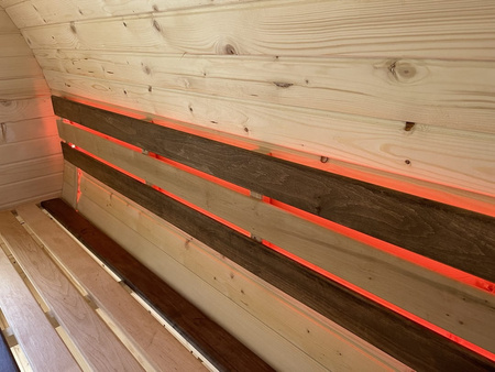 Sauna KOBA Beczka 3m - 1 pomieszczenie z tarasem