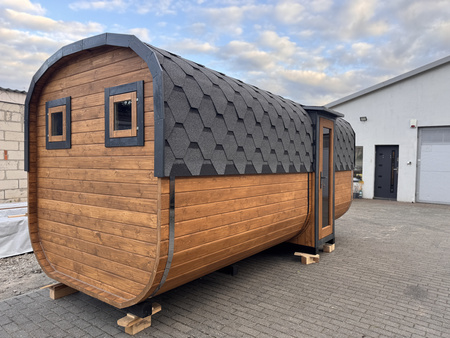 DUŻA Sauna KOBA Kwadro 5m - 2 pomieszczenia, boczne wejście