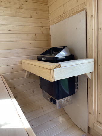 Sauna KOBA Kwadro MINI 1,5m 1 pomieszczenie bez tarasu