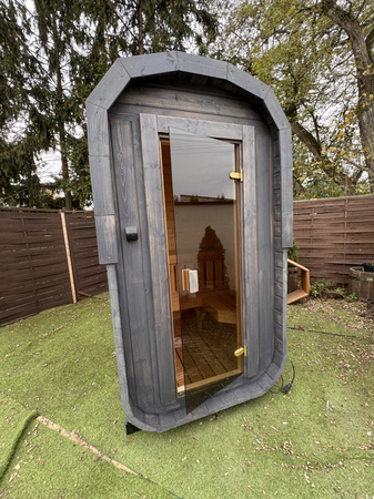 Mała Sauna KOBA Kwadro MICRO - idealna dla 2os - małe przestrzenie