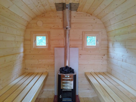 Sauna KOBA Kwadro 4m (2 pomieszczenia + taras)