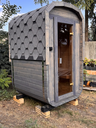 Mała Sauna KOBA Kwadro MICRO - idealna dla 2os - małe przestrzenie