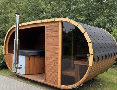 KOBA Sauna ogrodowa z balia 2w1 OVALIS