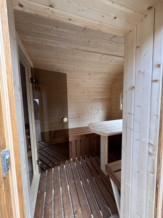 DUŻA Sauna KOBA Kwadro 5m - 2 pomieszczenia, boczne wejście