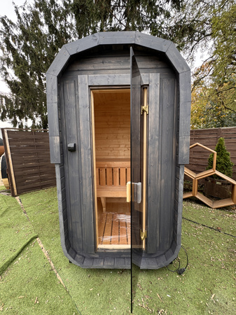 Mała Sauna KOBA Kwadro MICRO - idealna dla 2os - małe przestrzenie