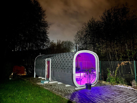 DUŻA Sauna KOBA Kwadro 5m - 2 pomieszczenia, boczne wejście