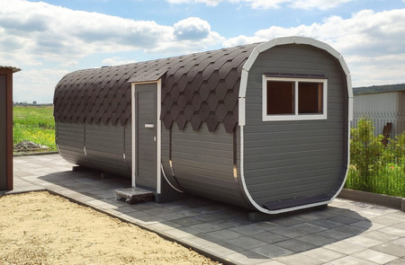 DUŻA Sauna KOBA Kwadro 5m - 2 pomieszczenia, boczne wejście