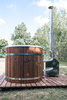 Balia ogrodowa akrylowa OFURO 2 osobowa piec na drewno zewnętrznym