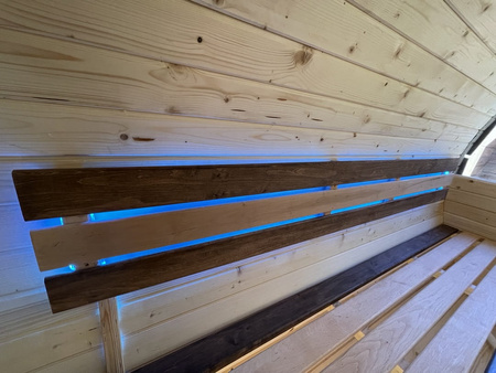 Sauna KOBA Beczka 3m - 1 pomieszczenie z tarasem