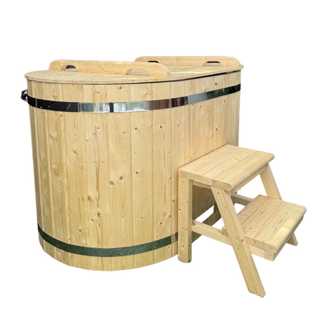 Balia do Morsowania 2-osobowa Owalna – Naturalne Drewno Świerkowe