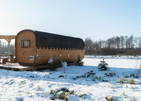 DUŻA Sauna KOBA Kwadro 5m - 2 pomieszczenia, boczne wejście