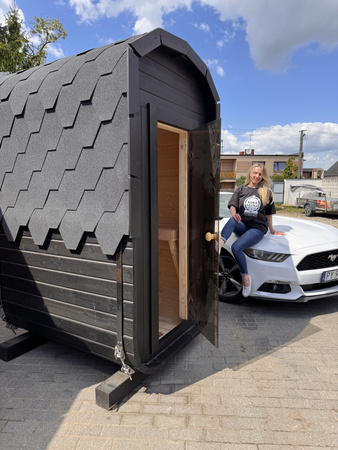 Mała Sauna KOBA Kwadro MICRO 1 pomieszczenie bez tarasu