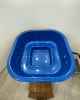 Jakuzzi ogrodowe kwadratowe 200x200 z piecem zewnętrznym na drewno WKŁAD AKRYLOWY