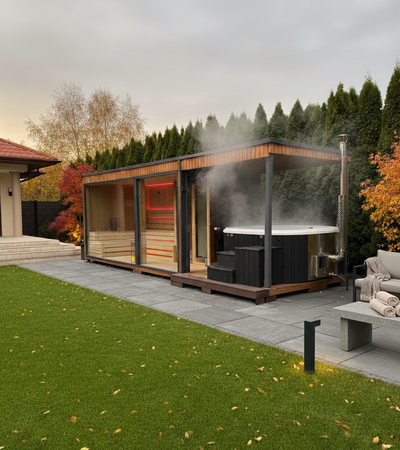 Sauna ogrodowa KOBA LOFT B - ocieplona - KONFIGURUJ
