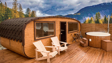 KOBA Strefa SPA XL – zestaw premium z sauną kwadro-owalną i balią deluxe