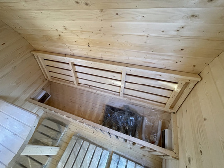 Duża Sauna KOBA Owalna 5m z przedsionkiem