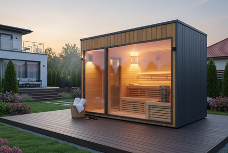 Sauna ogrodowa KOBA LOFT Y -  ocieplona - KONFIGURUJ