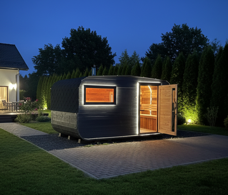 Sauna KOBA Kwadro-Owalna 5m z przedsionkiem