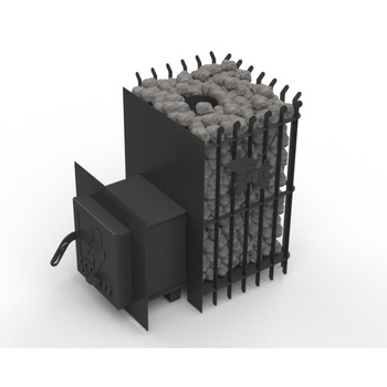 Piec do sauny Etna 18 | Długie palenisko | Załadunek zewnętrzny | 10–18 m³