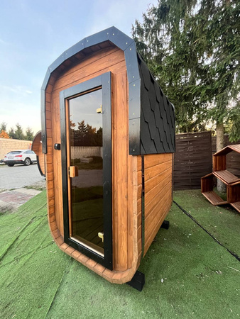 Mała Sauna KOBA Kwadro MICRO - idealna dla 2os - małe przestrzenie