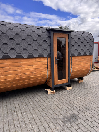 DUŻA Sauna KOBA Kwadro 5m - 2 pomieszczenia, boczne wejście