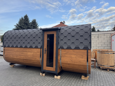 DUŻA Sauna KOBA Kwadro 5m - 2 pomieszczenia, boczne wejście