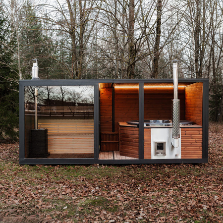 KOBA Sauna ogrodowa z balia 2w1 FORMIA