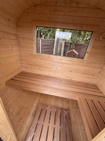 Sauna KOBA Kwadro MINI 1,5m 1 pomieszczenie bez tarasu