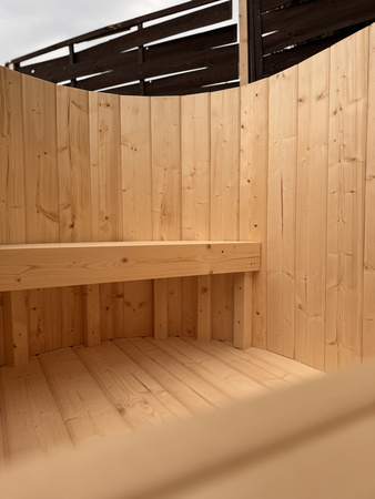 Balia do Morsowania 2-osobowa Owalna – Naturalne Drewno Świerkowe