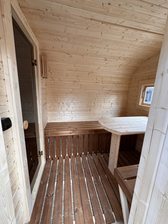 DUŻA Sauna KOBA Kwadro 5m - 2 pomieszczenia, boczne wejście