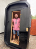 Sauna KOBA Kwadro MICRO + balia do schładzania / Strefa regeneracji SuperMario