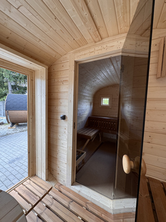 DUŻA Sauna KOBA Kwadro 5m - 2 pomieszczenia, boczne wejście