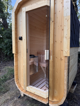 Mała Sauna KOBA Kwadro MICRO 1 pomieszczenie bez tarasu