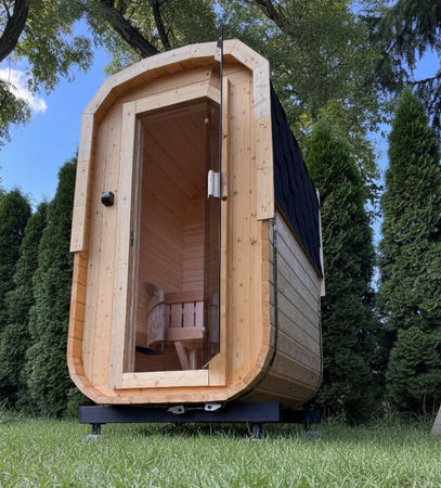 Mała Sauna KOBA Kwadro MICRO 1 pomieszczenie bez tarasu