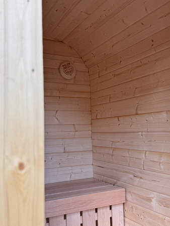 Mała Sauna KOBA Kwadro MICRO 1 pomieszczenie bez tarasu