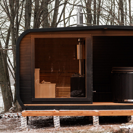 KOBA Sauna ogrodowa z balia 2w1 LINORA