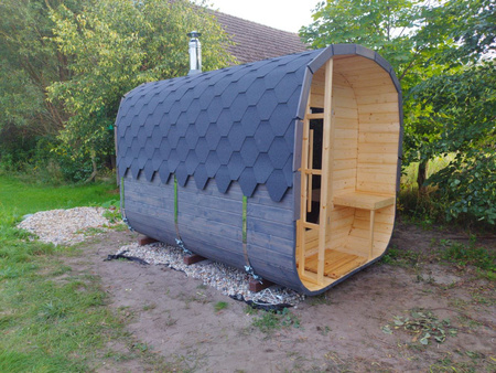 Sauna KOBA Kwadro 3m - 1 pomieszczenie z tarasem