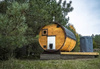 Sauna KOBA Beczka 4m - 2 pomieszczenia z tarasem