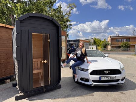 Mała Sauna KOBA Kwadro MICRO 1 pomieszczenie bez tarasu