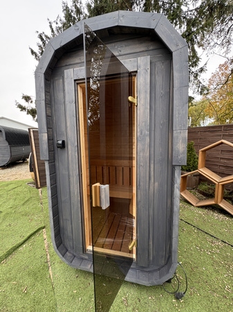 Mała Sauna KOBA Kwadro MICRO - idealna dla 2os - małe przestrzenie