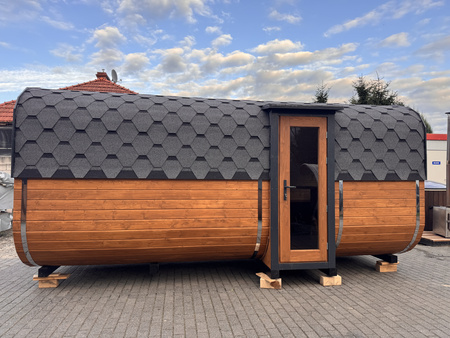 DUŻA Sauna KOBA Kwadro 5m - 2 pomieszczenia, boczne wejście