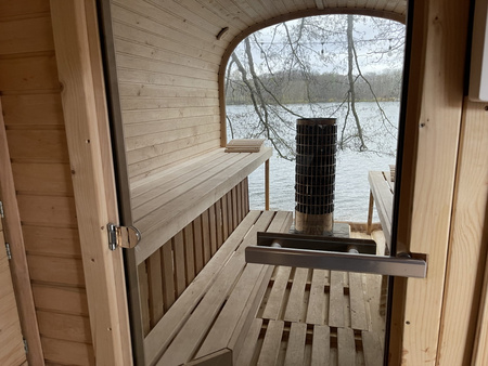 Sauna Kwadro 3,3m - 2 pomieszczenia z daszkiem