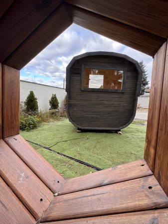 Sauna KOBA Kwadro MINI 1,5m 1 pomieszczenie bez tarasu