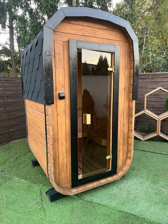 Mała Sauna KOBA Kwadro MICRO - idealna dla 2os - małe przestrzenie