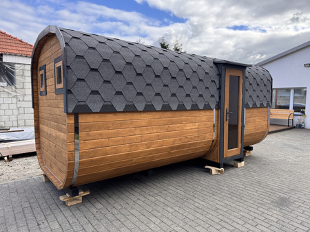 DUŻA Sauna KOBA Kwadro 5m - 2 pomieszczenia, boczne wejście