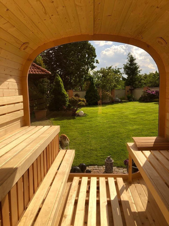 Sauna KOBA Kwadro 3m - 1 pomieszczenie z tarasem